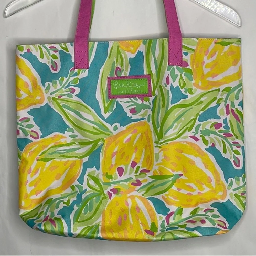 Lily Pulitzer Lemon Canvas Tote - Picture 5 of 6